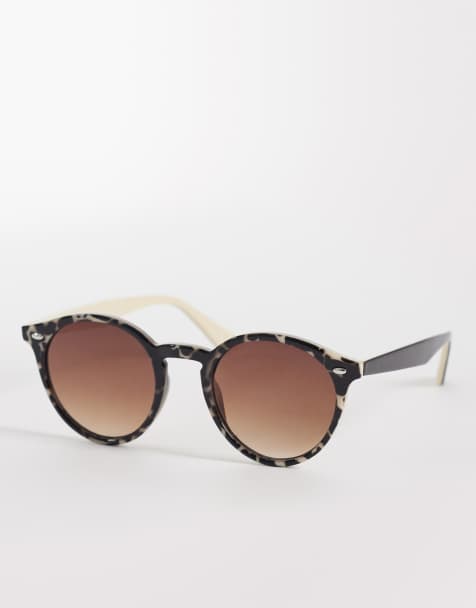 ASOS DESIGN - Runde solbriller med skildpaddemønster med graduerede glas - view 1