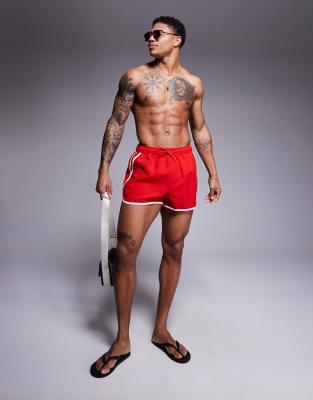 ASOS DESIGN RUNNER SWIM SHORTS 