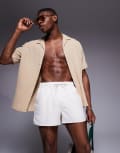 [ASOS DESIGN] ASOS DESIGN runner swim shorts in short length in white L WHITE