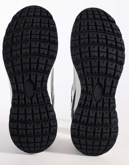 ASOS DESIGN runner trainers in white and silver, 5 of 5