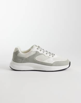 Asos Design Running Sneakers In Gray