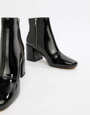 asos patent ankle boots