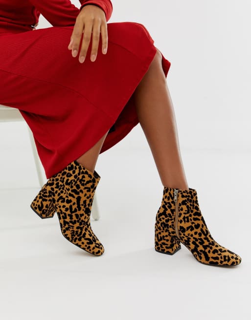 Leopard print boots asos sale