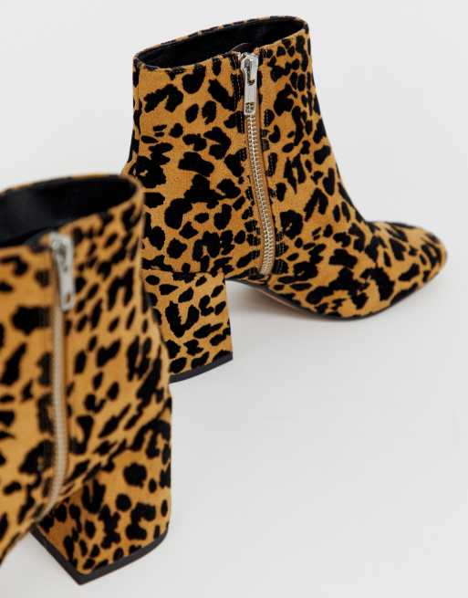 Asos deals leopard booties