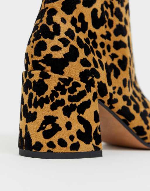 Asos leopard print store boots