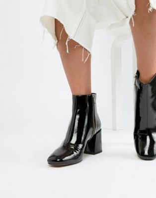 ASOS DESIGN Rural Patent Ankle Boots | ASOS