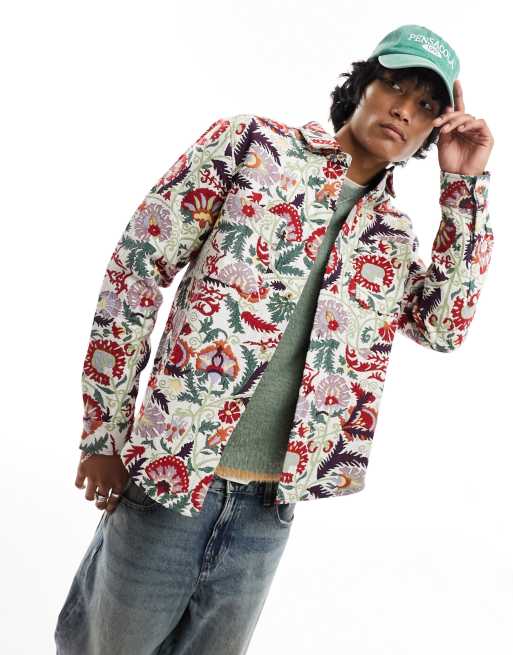 Floral Tapestry Overshirt