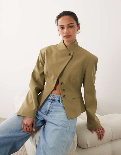 ASOS DESIGN – Rutig, figursydd miniskort i pelmetstil - view 1