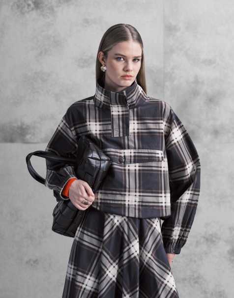 ASOS DESIGN – Rutig vindjacka, del av set - view 1