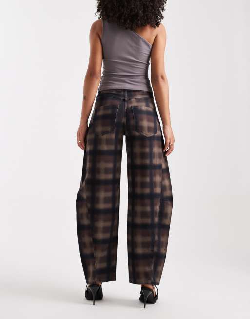 ASOS DESIGN – Rutiga jeans med barrelben, 2 av 5