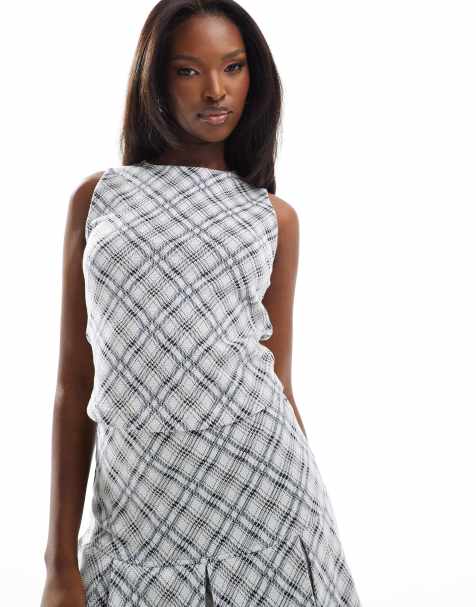 ASOS DESIGN – Rutigt linne, del av set - view 1