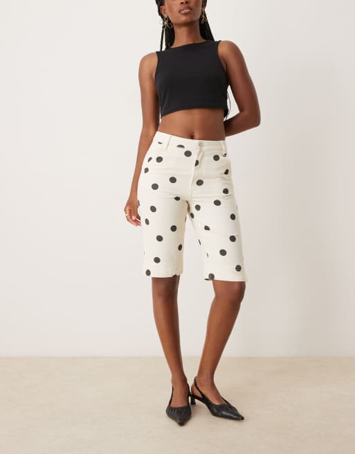ASOS DESIGN – Rybaczki jeansowe w małe groszki, 4 z 5