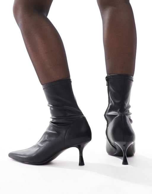ASOS DESIGN – Ryder – Svarta sockboots med taxklack och bred passform, 3 av 5