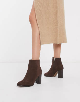 brown heeled boots