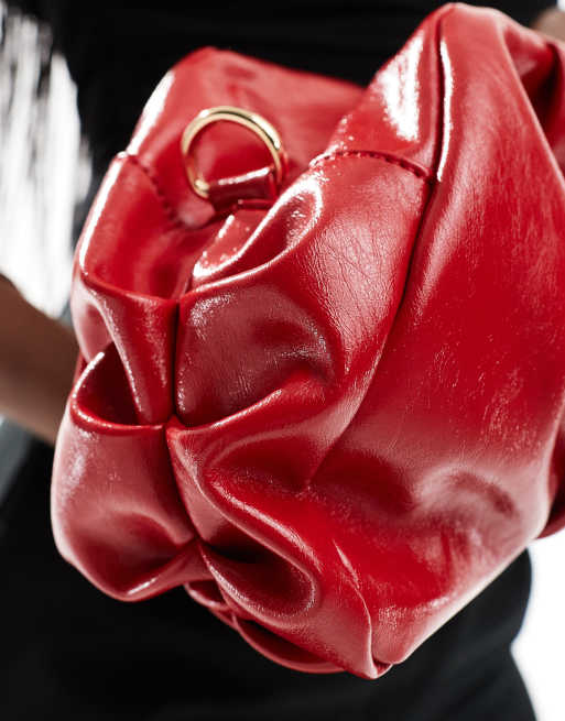 ASOS DESIGN - Rynket clutch-taske med kæderem, 3 af 4