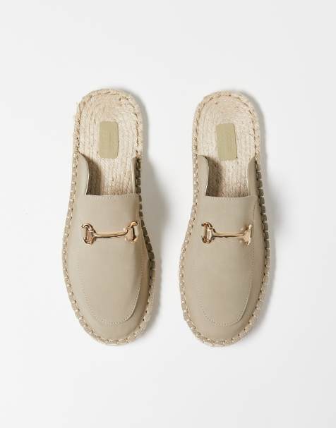 ASOS DESIGN - Sabot stile mocassino color pietra con morsetto - view 1