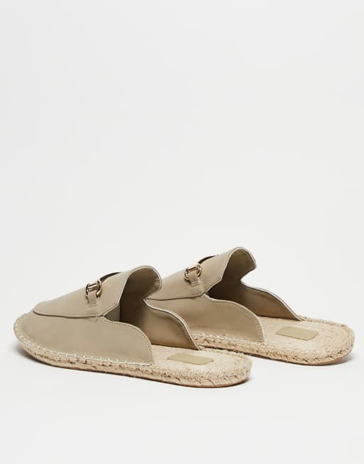 ASOS DESIGN - Sabot stile mocassino color pietra con morsetto, 3 di 4