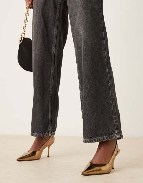 ASOS DESIGN - Sabrina - Slingback schoenen met stilettohak in brons - view 1