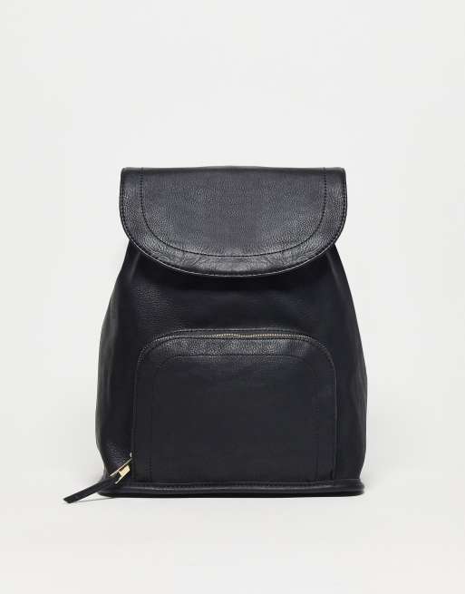 ASOS DESIGN Sac a dos doux avec poche a fermeture eclair Noir ASOS