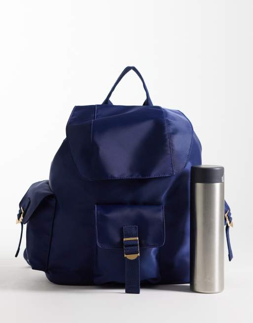 ASOS DESIGN - Sac à dos en nylon - Bleu marine, 2 de 5