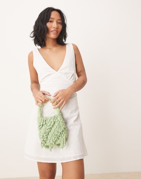 ASOS DESIGN - Sac à main orné de perles - Vert - view 1