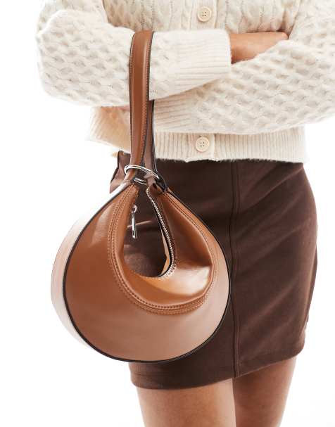 ASOS DESIGN - Sac à main pochette avec anse portée épaule interchangeable - Fauve - view 1