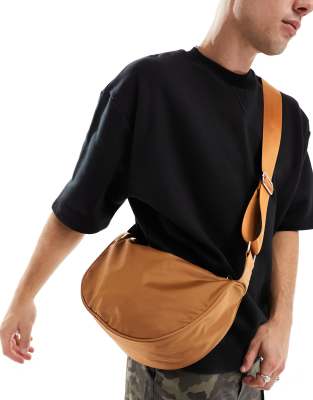 ASOS DESIGN cross body sling bag in copper - ASOS Price Checker