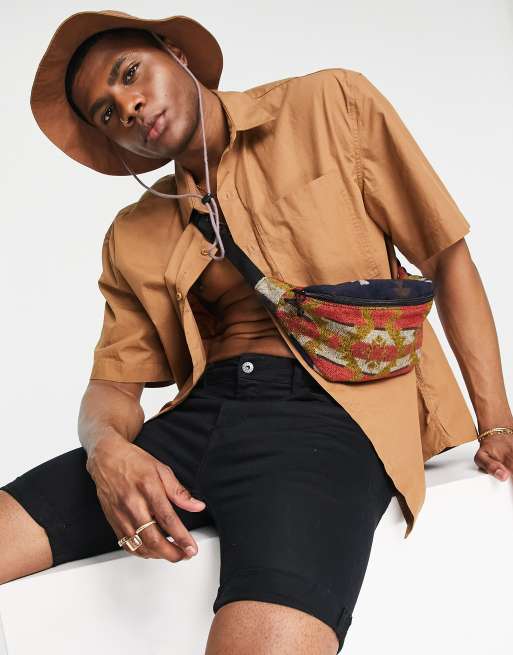 ASOS DESIGN - Sac banane à imprimé aztèque - Multicolore