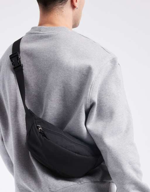 ASOS DESIGN - Sac banane bandoulière en nylon - Noir, 2 de 4