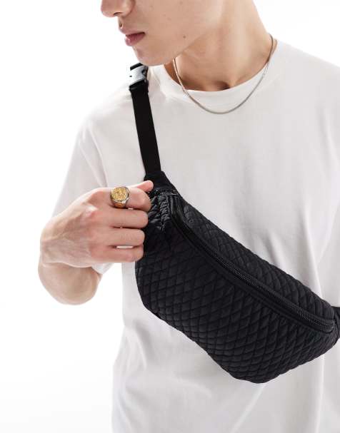 ASOS DESIGN - Sac banane matelassé - Noir - view 1