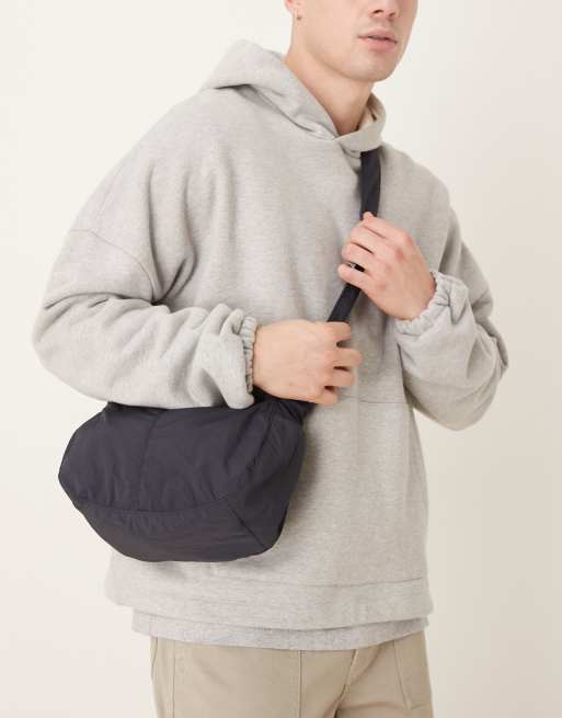 ASOS DESIGN - Sac bandoulière en nylon - Bleu marine, 3 de 4