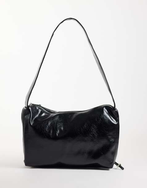 ASOS DESIGN sac bandoulière en PU noir - view 1