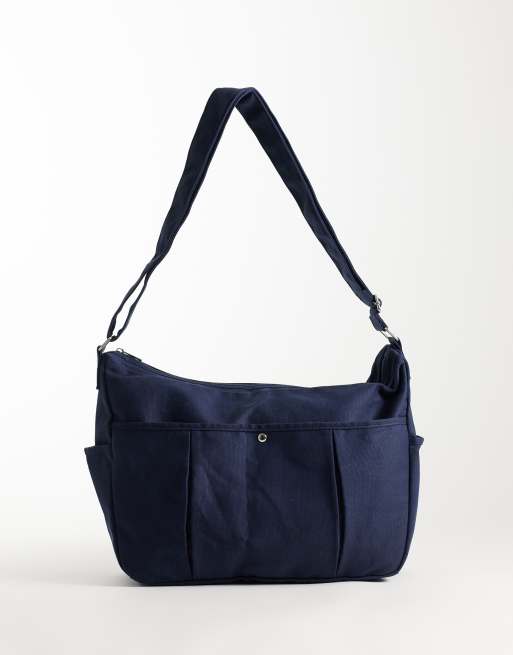 ASOS DESIGN - Sac bandoulière fonctionnel en toile - Bleu, 2 de 4