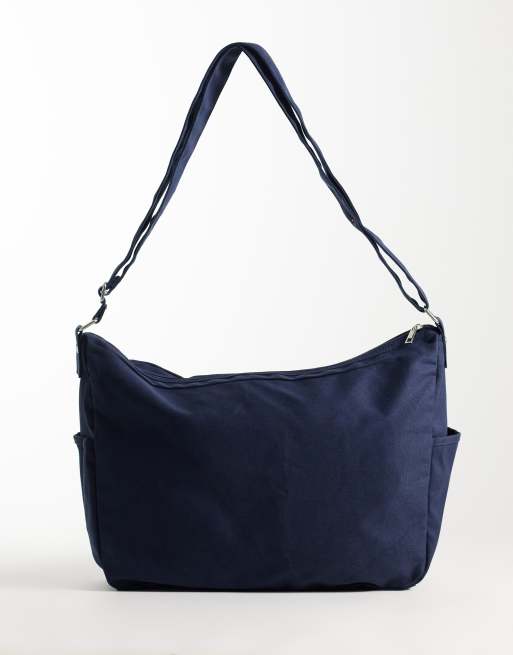 ASOS DESIGN - Sac bandoulière fonctionnel en toile - Bleu, 4 de 4