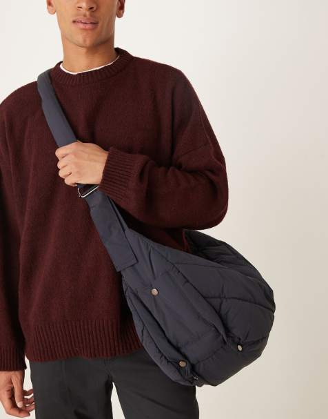 ASOS DESIGN - Sac bandoulière matelassé - Bleu marine - view 1