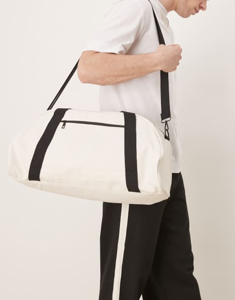 ASOS DESIGN - Sac fourre-tout en toile - Noir/écru - view 1