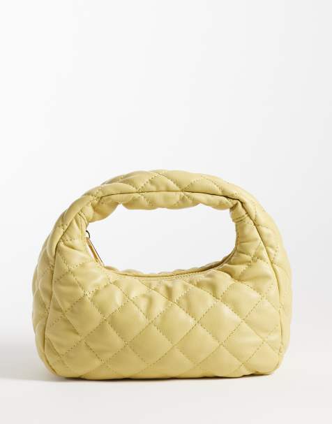 ASOS DESIGN - Sac matelassé à main - Jaune babeurre - view 1