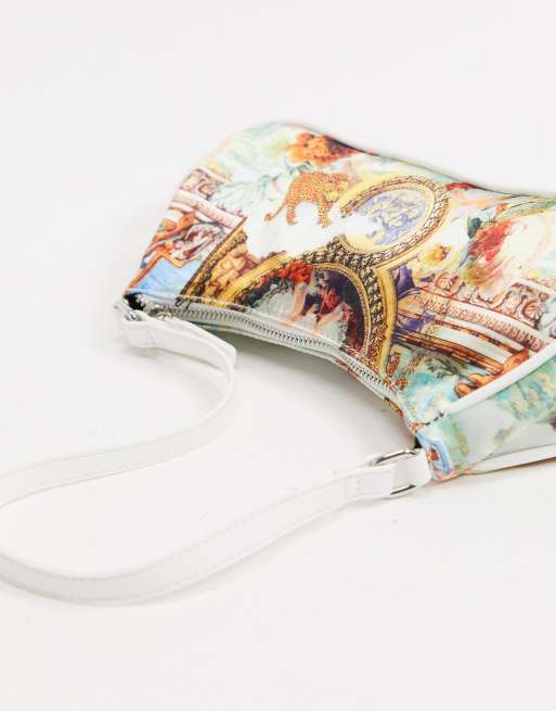 ASOS DESIGN - Sac porté épaule allongé imprimé renaissance style années 90 , 3 de 4