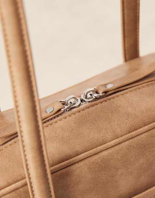 ASOS DESIGN - Sac porté épaule carré - Fauve clair délavé, 2 de 4