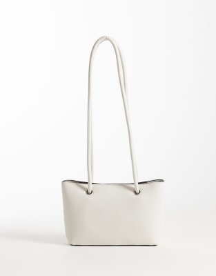 ASOS DESIGN - Sac porté épaule - Crème-Blanc
