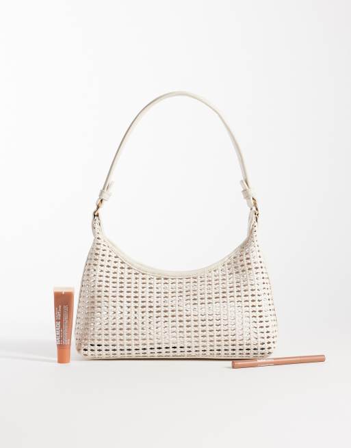 ASOS DESIGN - Sac porté épaule effet tressé style années 90 - Crème, 2 de 4