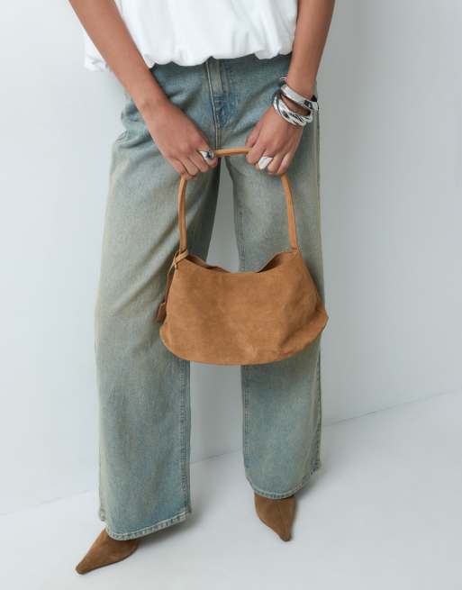 ASOS DESIGN - Sac porté épaule en daim avec pochette intérieure - Fauve, 2 de 5