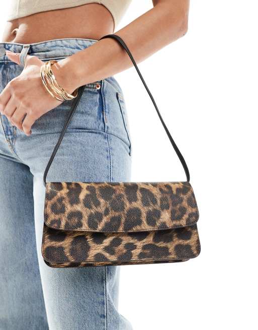 ASOS DESIGN - Sac porté épaule style années 90 imprimé léopard avec brides fines , 2 de 4