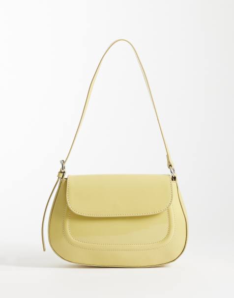 ASOS DESIGN - Sac porté épaule verni - Babeurre - view 1