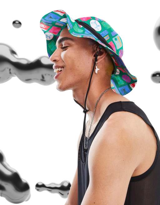 ASOS DESIGN - Safari-bucket hat met all-over print