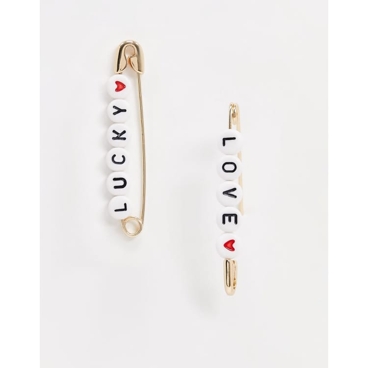 Luxe Safety Pin Earrings (Pair)