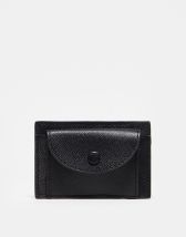 ASOS DESIGN faux leather wallet in silver | ASOS