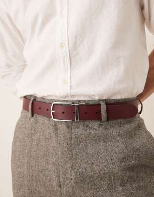 Asos Design Saffiano Leather Reversible Belt