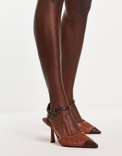 ASOS DESIGN – Sail – Jasnobrązowe buty na obcasie z siateczki, 4 z 4