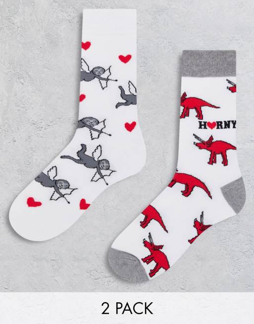 Paire de chaussettes à paillettes pour femme - Saint-Valentin